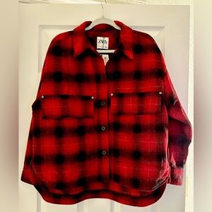 New ZARA Shirt Jacket Size L